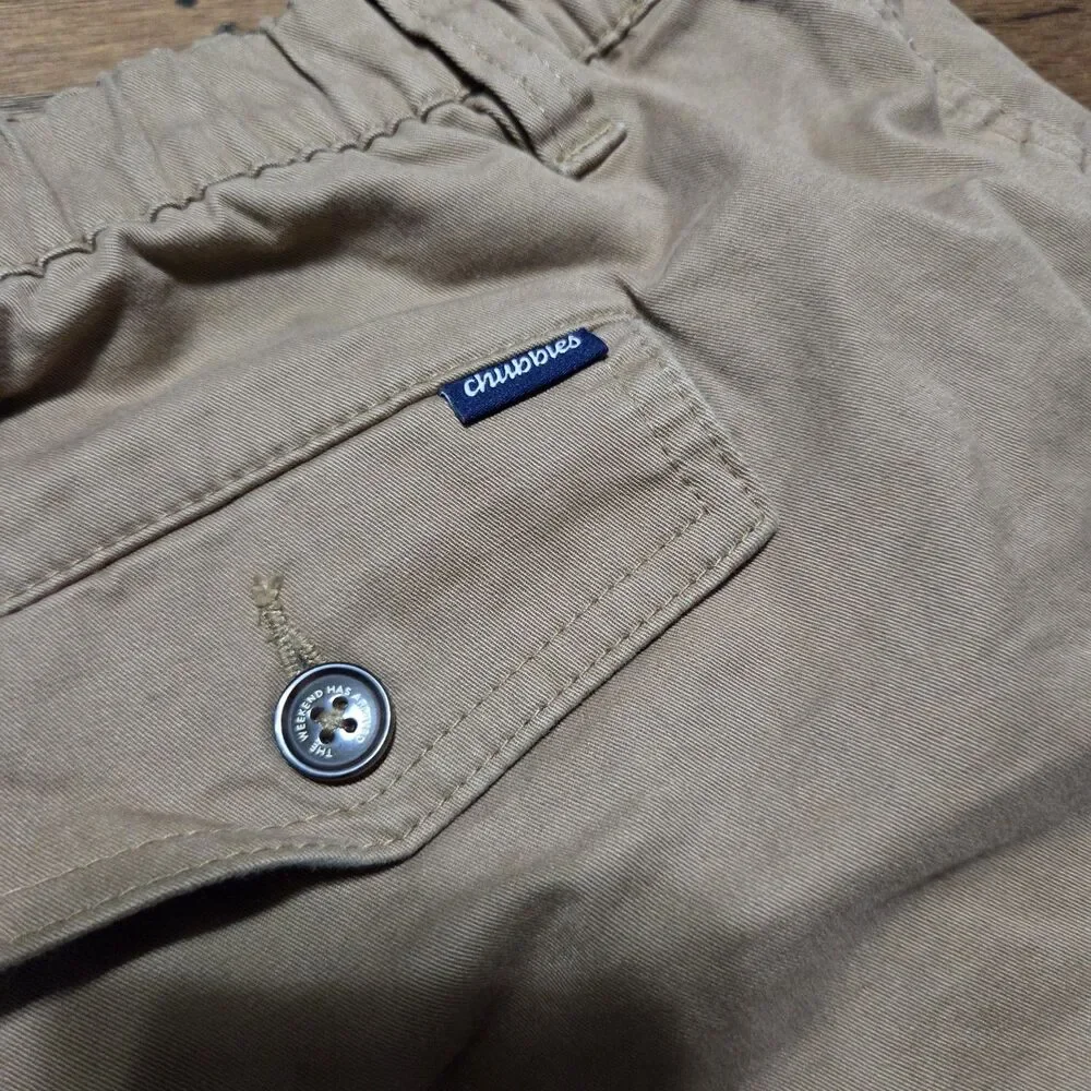 Chubbies Chino Shorts Mens XXXL Tan Regular Fit 5.5 Inseam Stretch Twill Khaki
